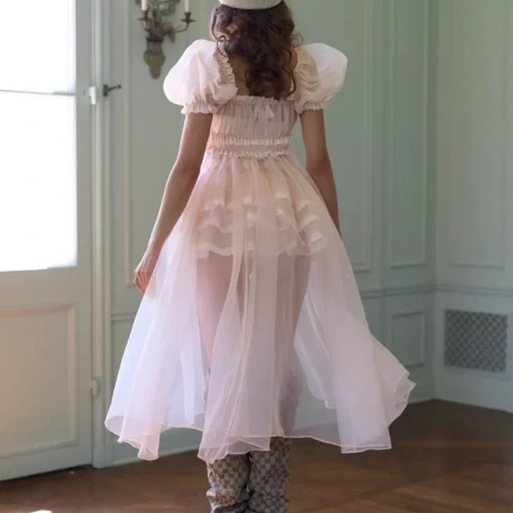 Selkie The Evening Sand Boudoir Dress in Evening Sand - Picture 2 of 8